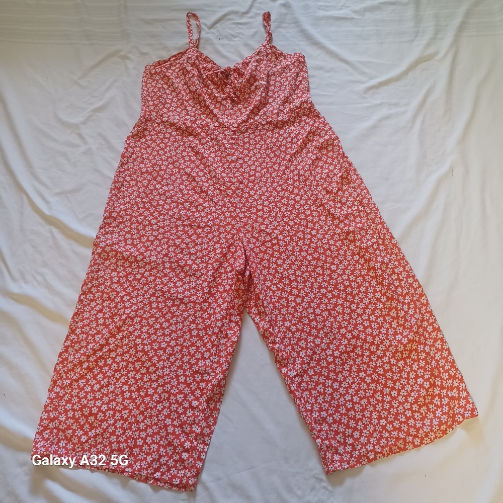 Old Navy  Red Patterned Women's Jumpsuit Size XL - Picture 4 of 16
